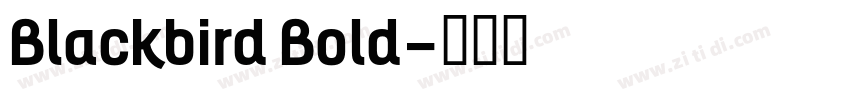 Blackbird Bold字体转换